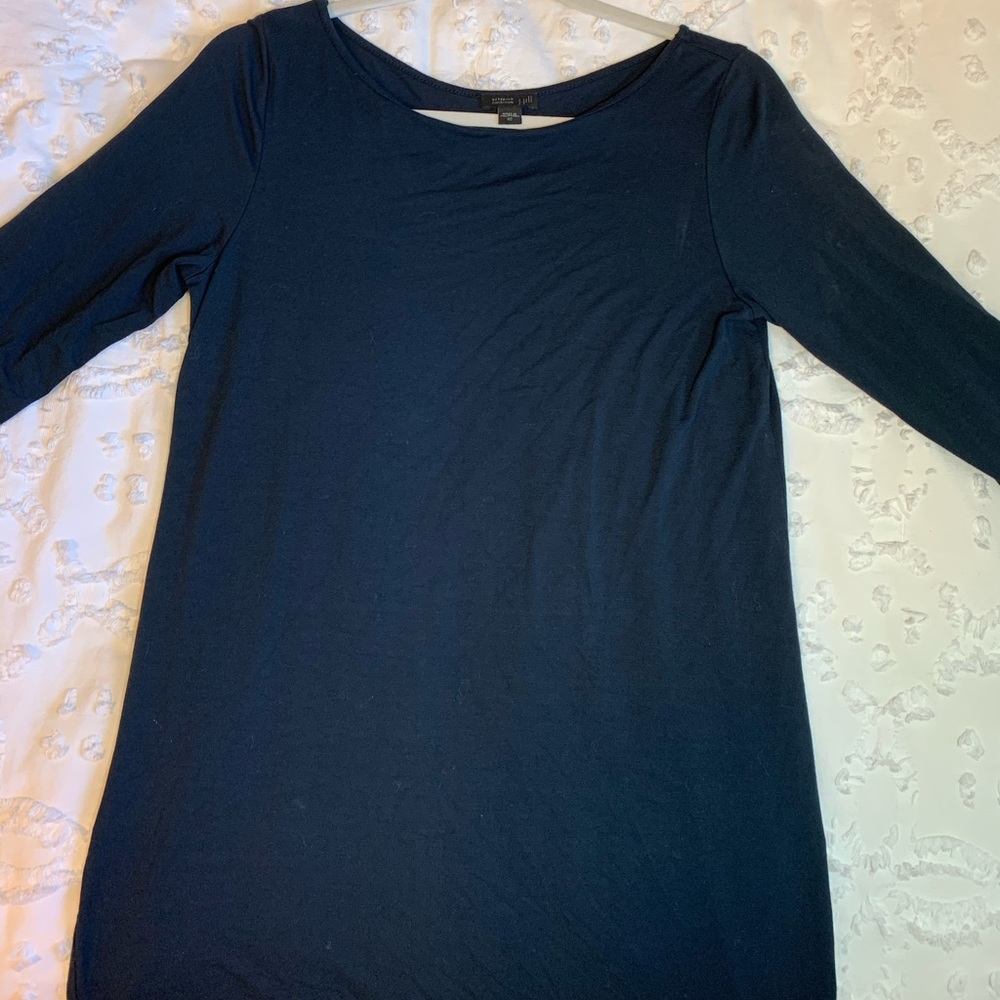 Navy shift dress